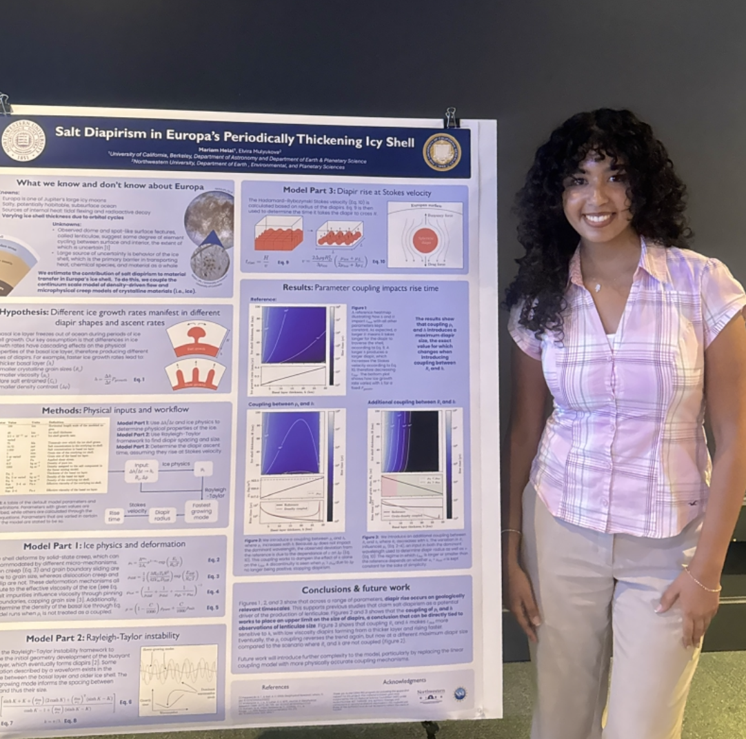 Me presenting poster at the Adler Planetarium
